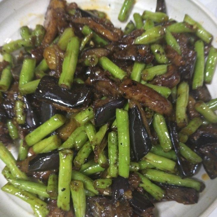不需要油炸简单美味易操作五花肉豆角茄子家常做法