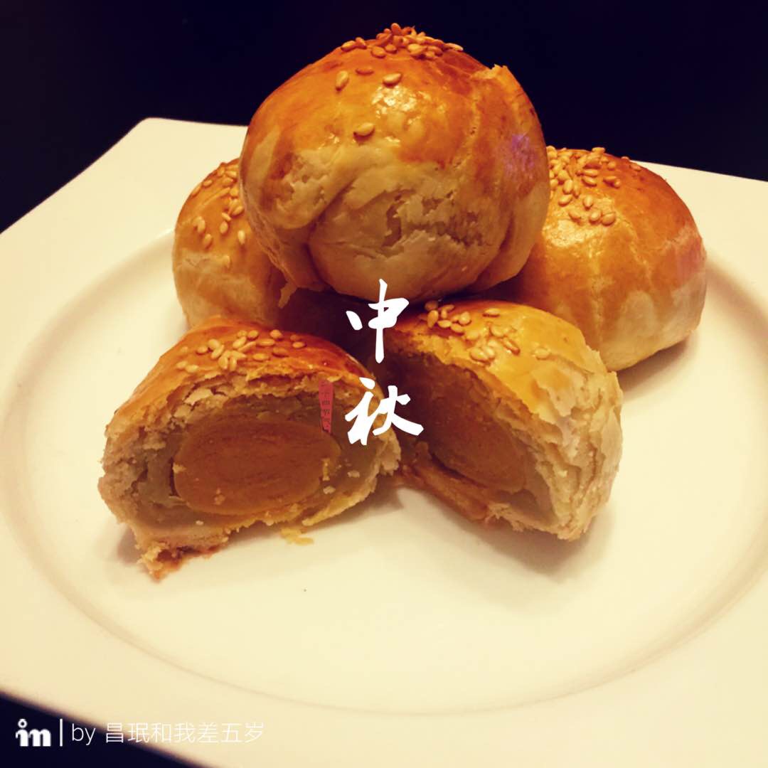 苏式月饼/蛋黄酥-豆沙蛋黄馅