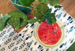 很有夏天的感觉嘻嘻୧(﹒︠ᴗ﹒︡)西瓜恰恰~科学愉快地吃瓜的做法 步骤4