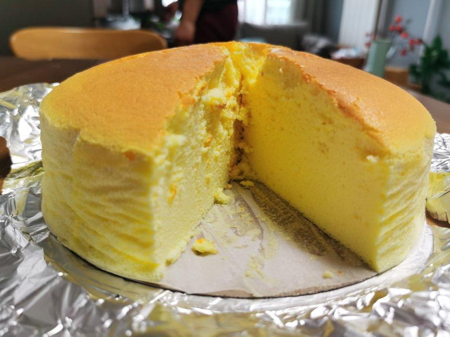 玻璃球球做的轻乳酪芝士蛋糕8寸