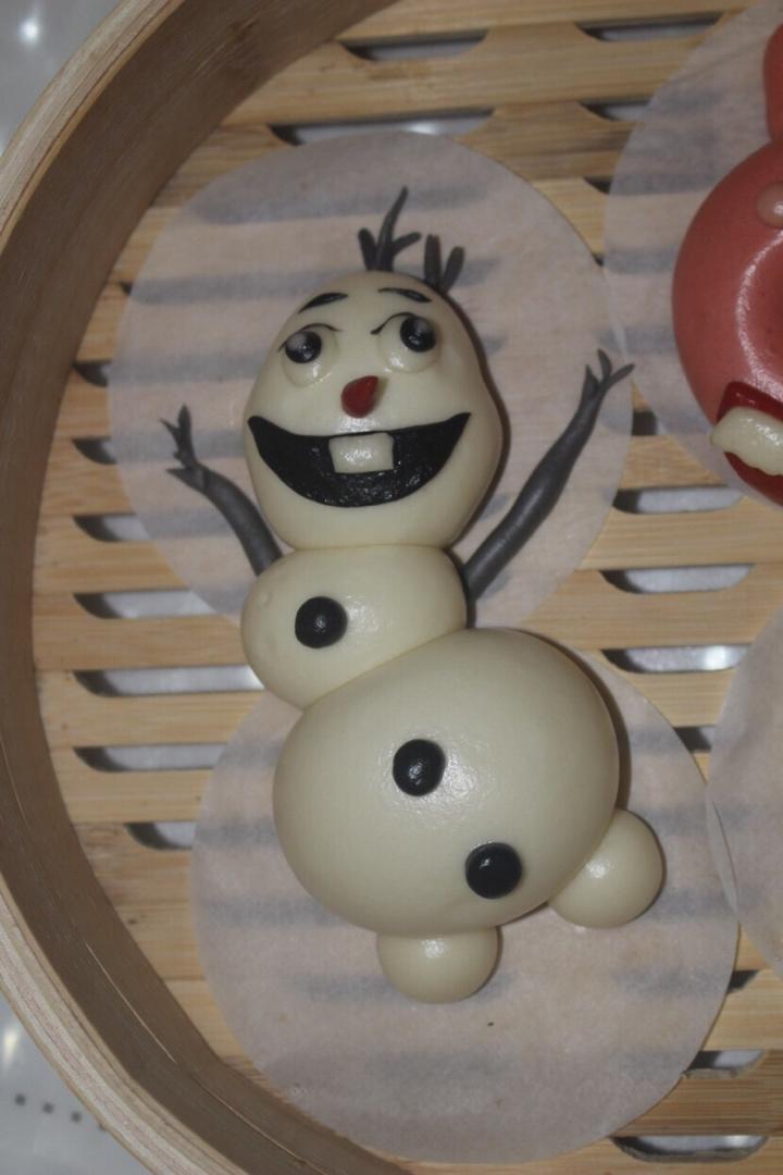 可爱造型馒头 冰雪奇缘-雪宝Olaf➕超简单又好看的雪花造型馒头❄️☃️