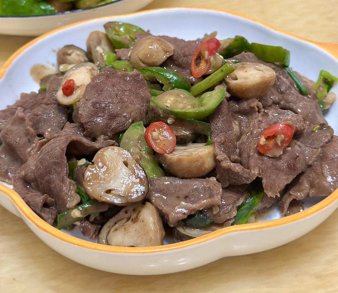 草菇牛肉（米饭杀手系列九）