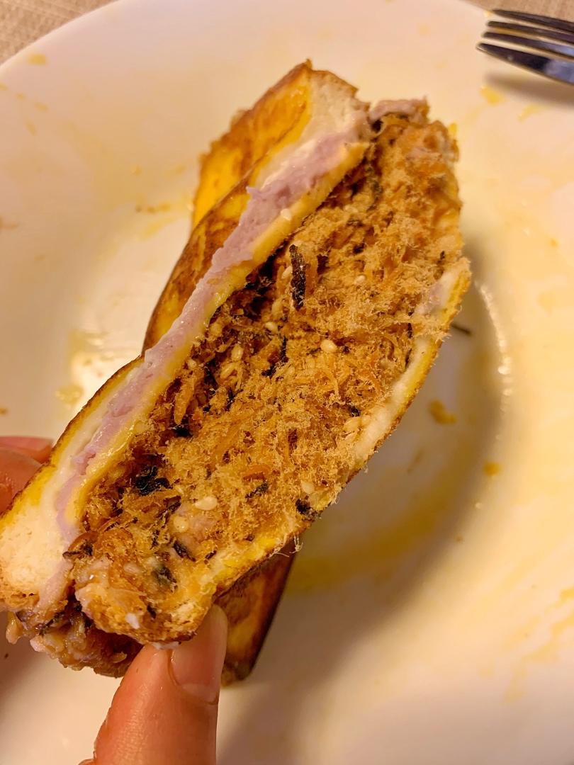 馋哭你的【肉松芋泥西多士】🥪