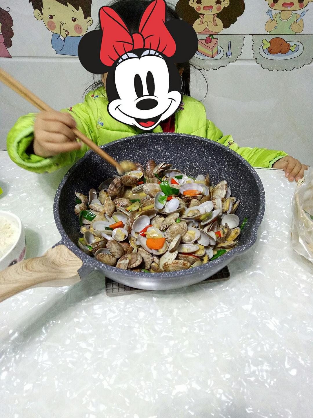 青炒花蛤（小视频）