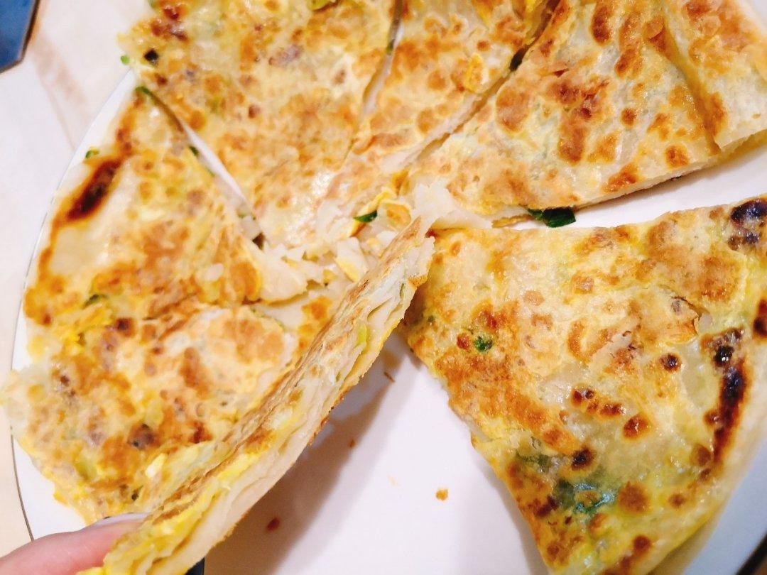 鸡蛋葱油饼                  （更新饼坯保存方法）
