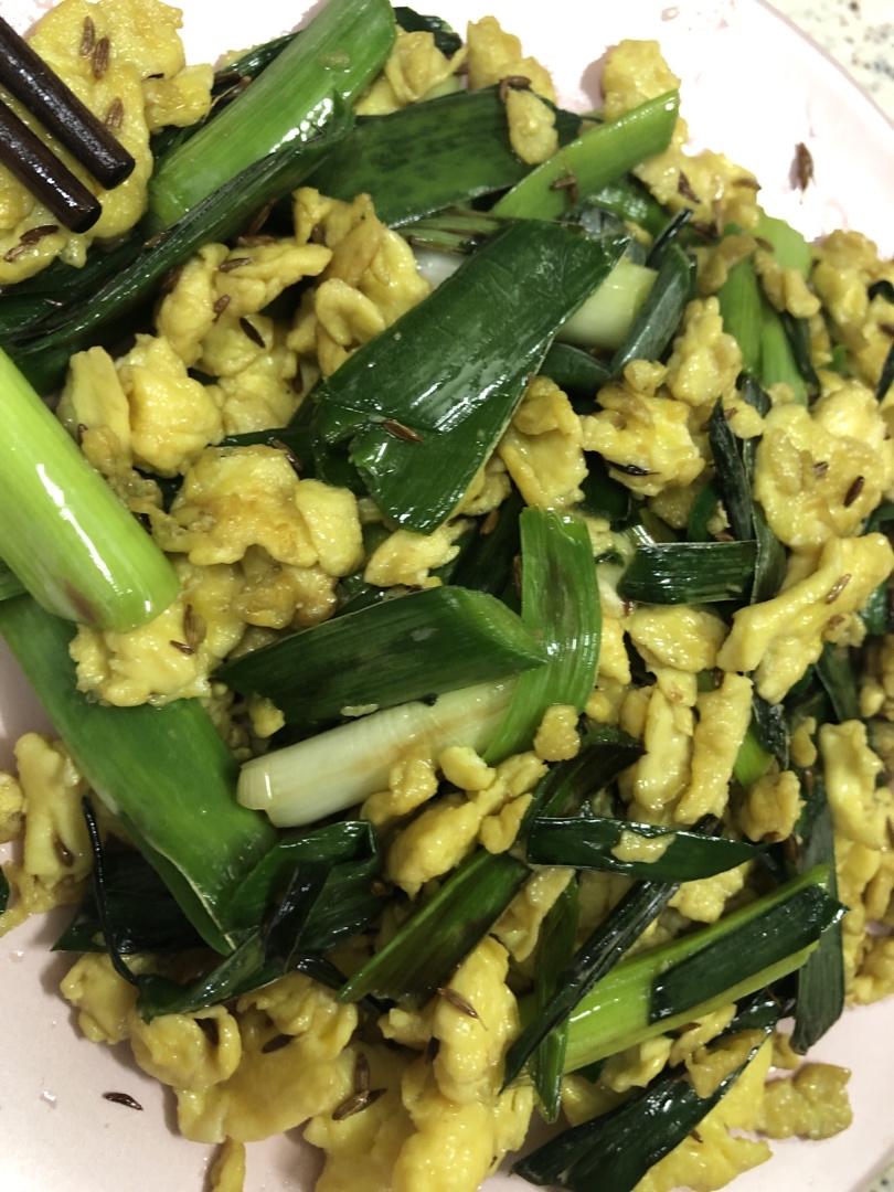 青蒜炒鸡蛋