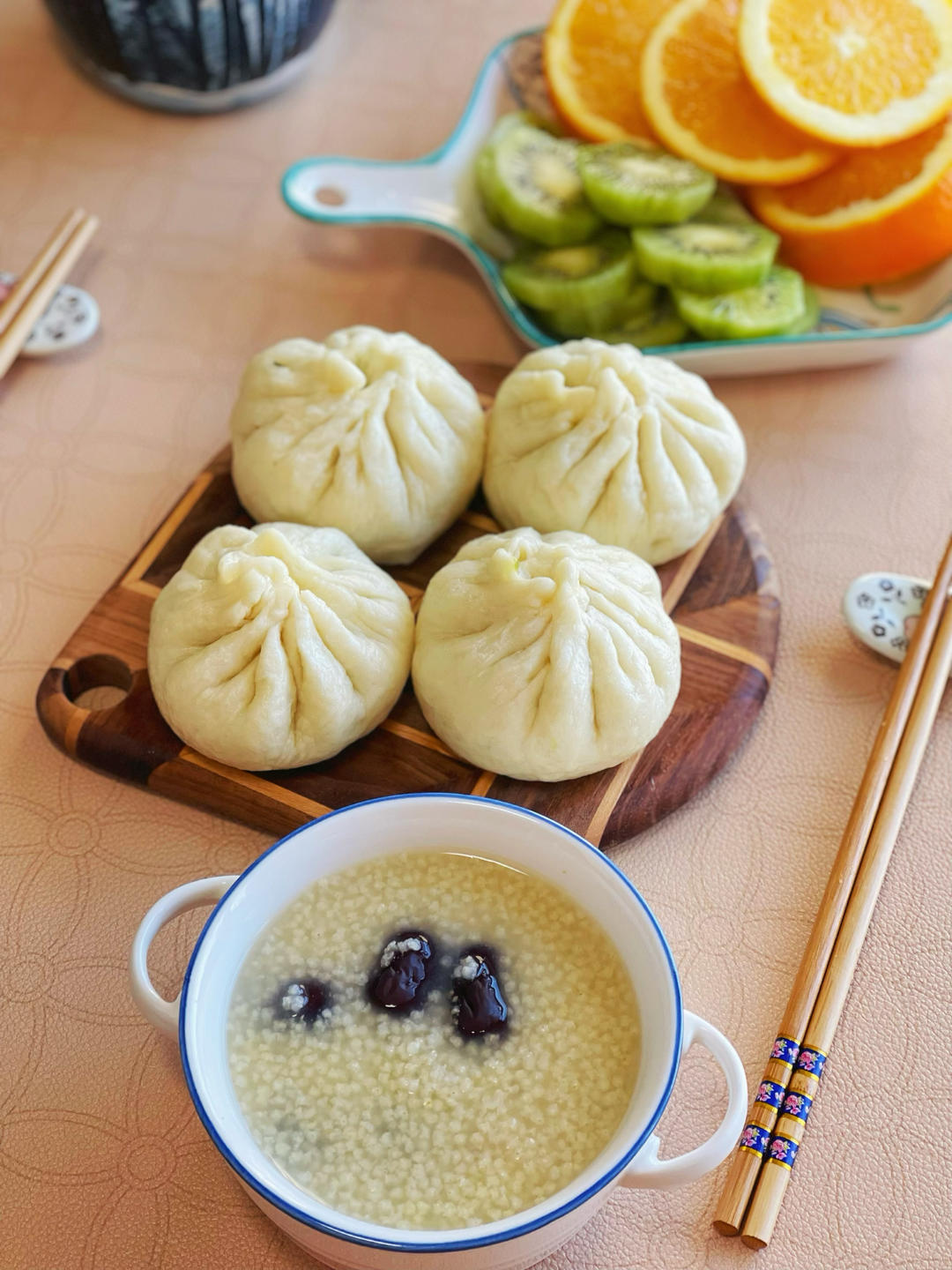 香菇青菜馅/黑全麦包子/素馅包子也巨好吃/附包包子手法食谱
