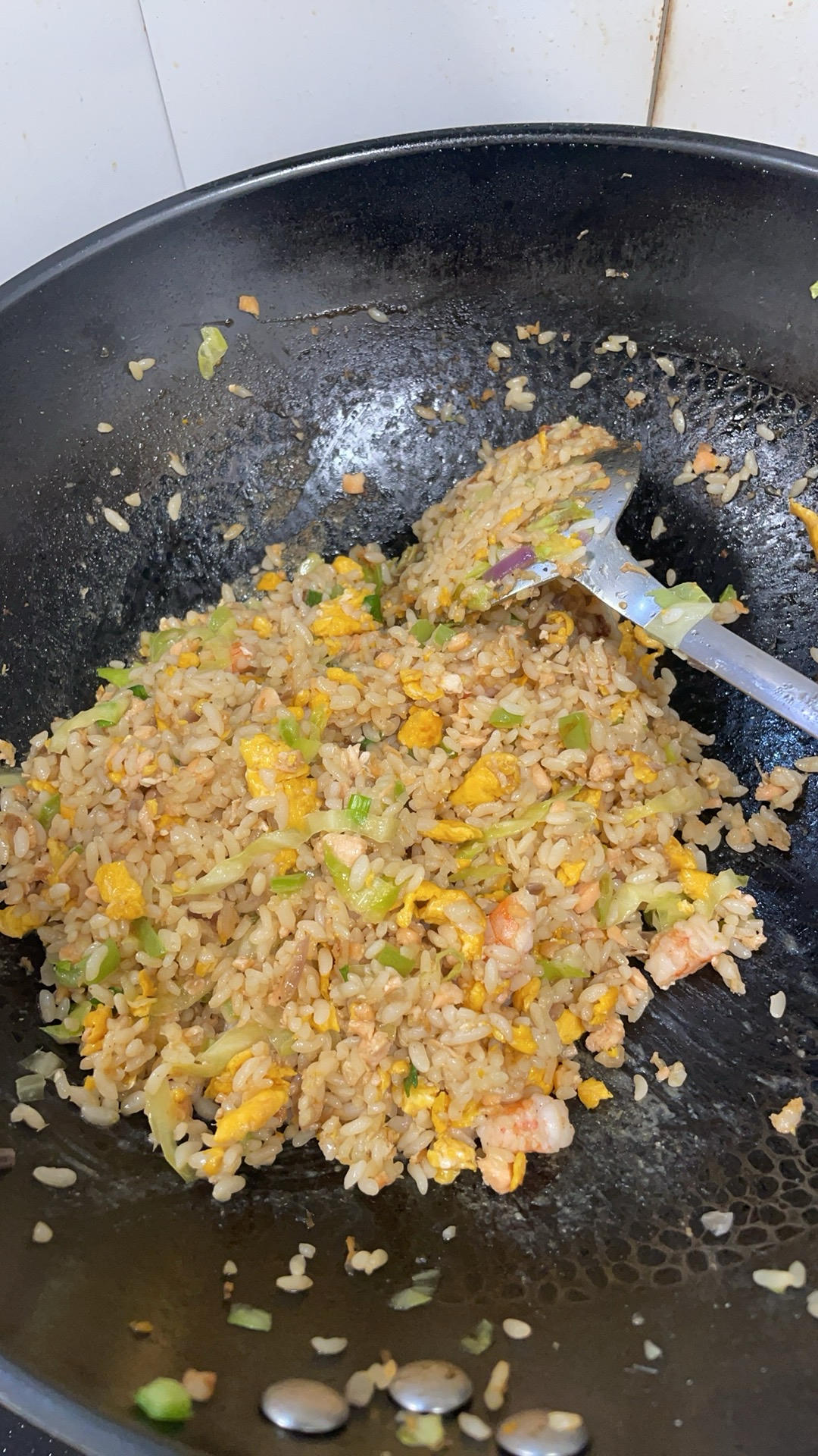 低脂三文鱼炒饭