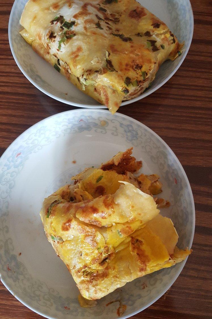 家庭版煎饼果子---快手健康早餐，利用家里现有材料