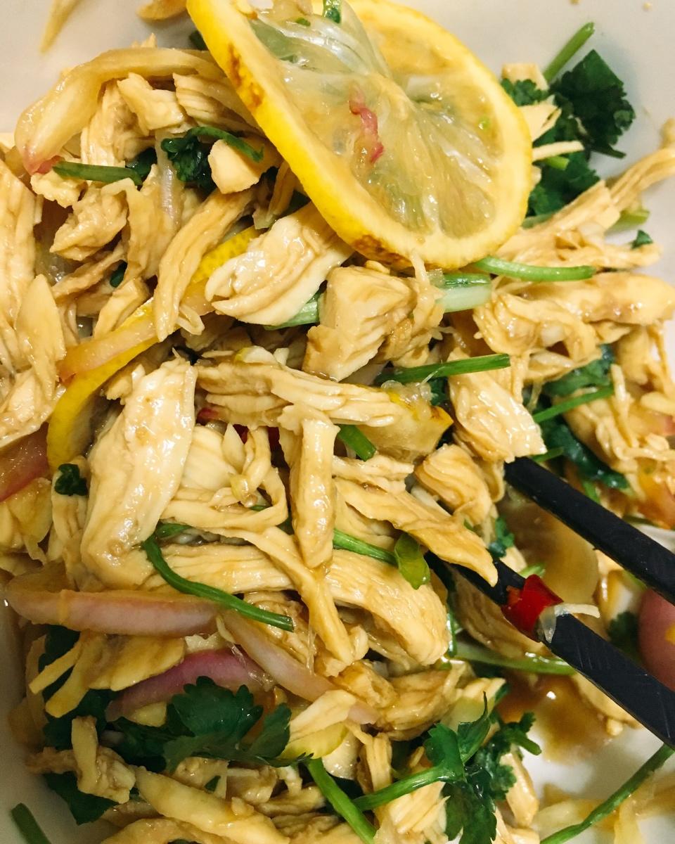 青柠拌鸡丝