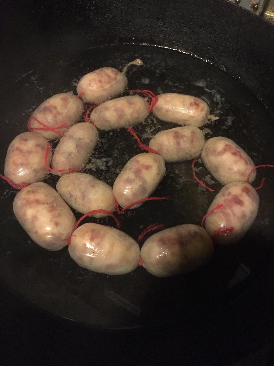 自制脆皮小香肠