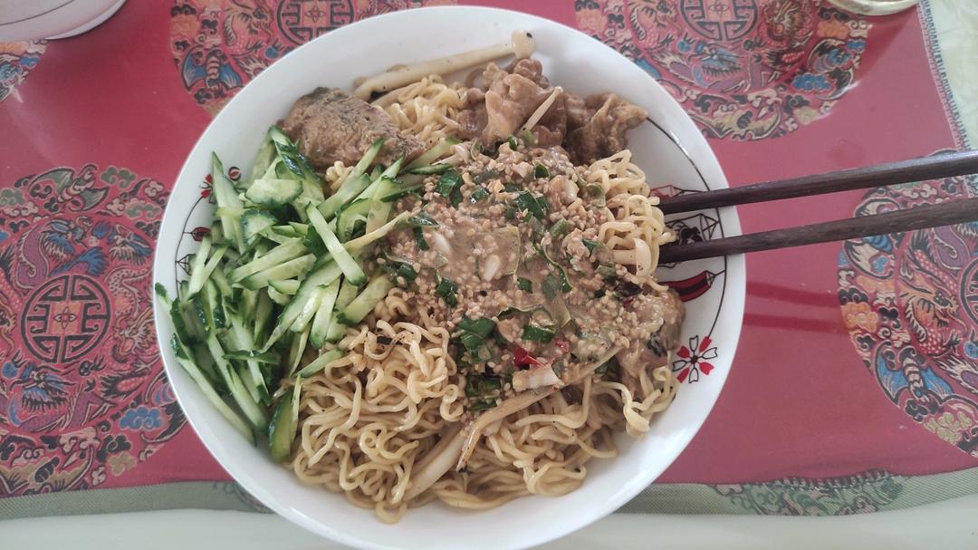 太香了 这个麻酱拌面我可以吃一辈子