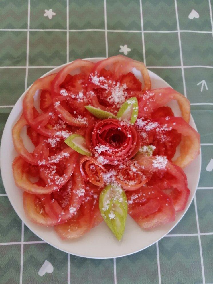 美成一朵花的糖拌西红柿