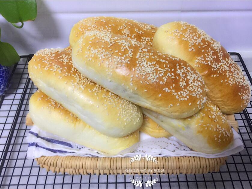 香葱鸡肉松包---5度冷藏基础发酵