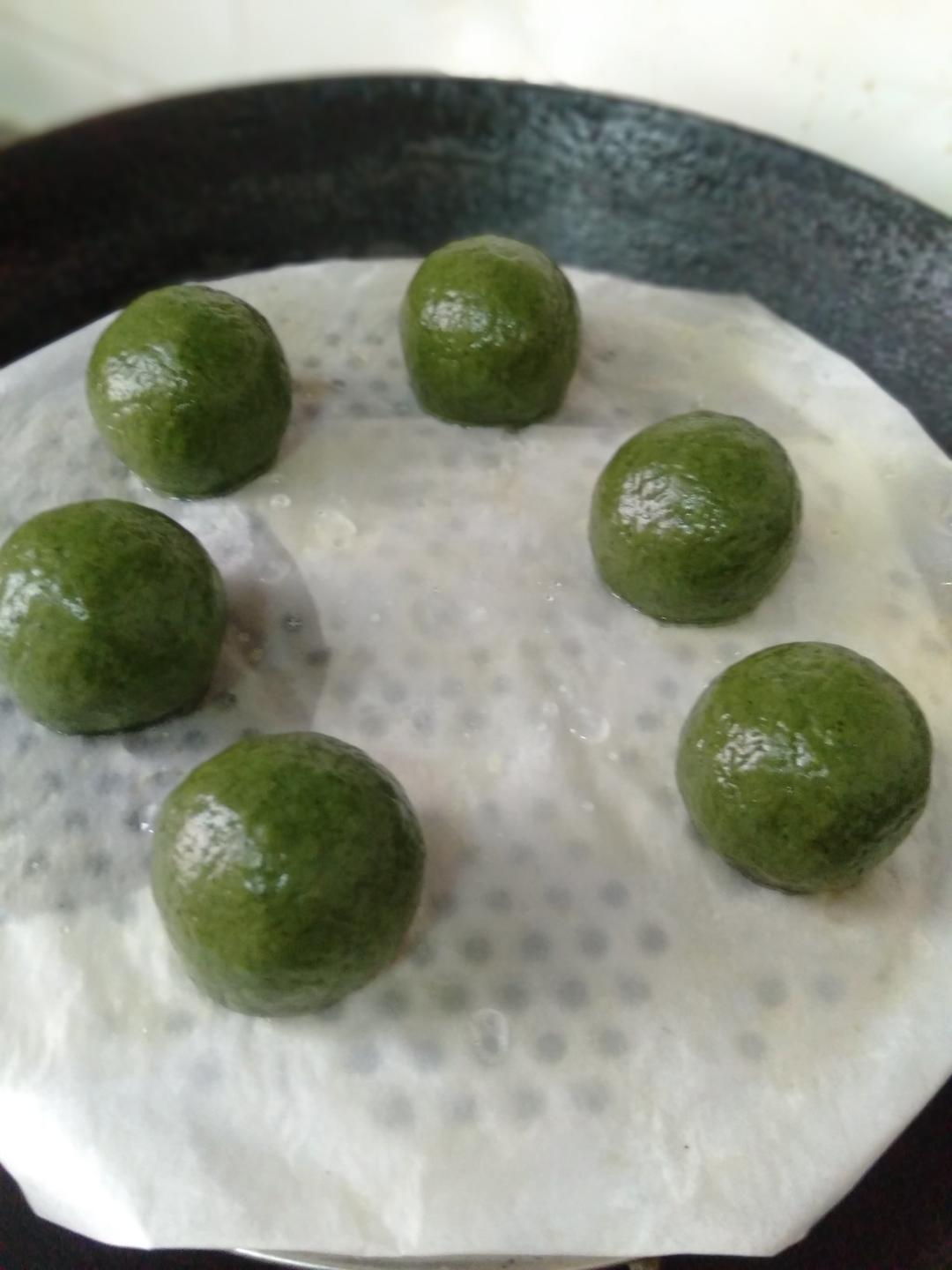 青团 | 流沙花生黑芝麻馅