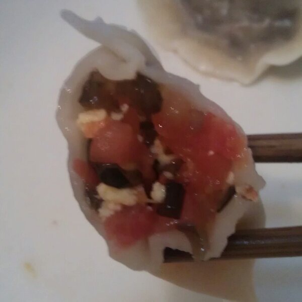 西红柿鸡蛋饺子