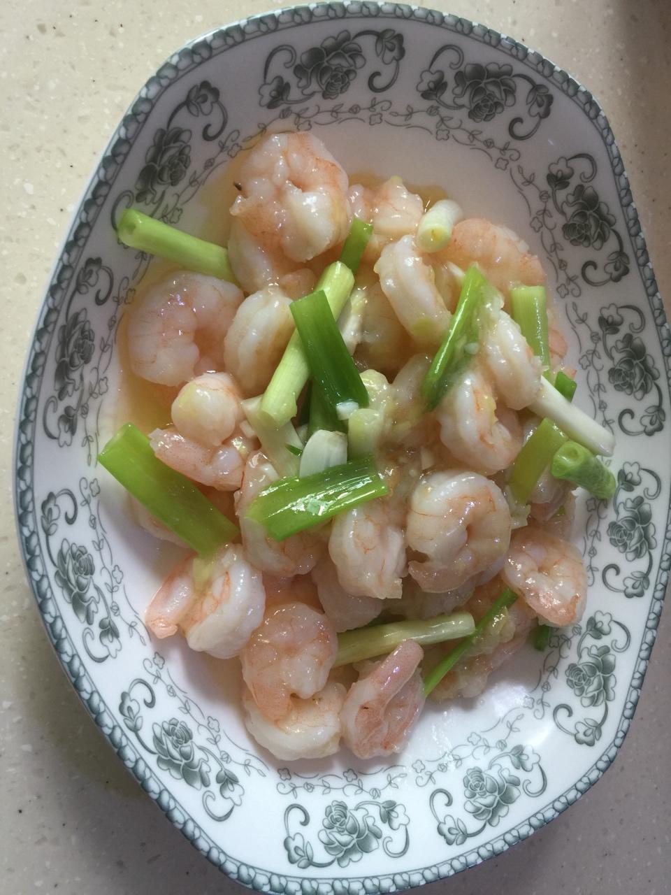 葱爆虾仁