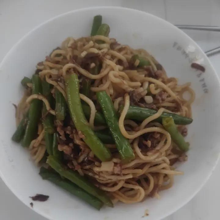 地道老北京扁豆焖面 豆角焖面 太好吃小心吃撑哦