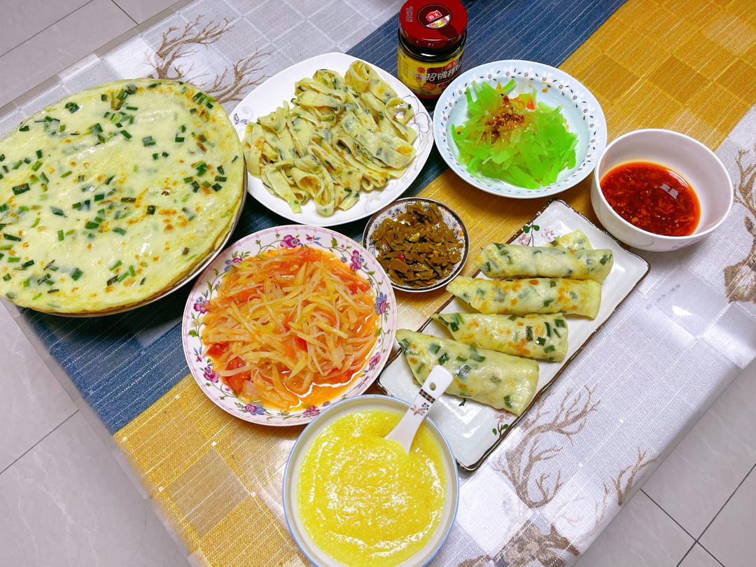 简单快手蔬菜鸡蛋煎饼