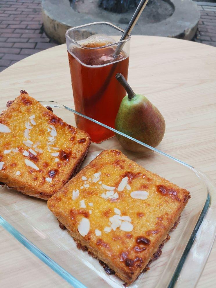 双重芝士岩烧蜂蜜蛋糕 | 岩烧酱+乳酪戚风,完胜岩烧乳酪吐司!