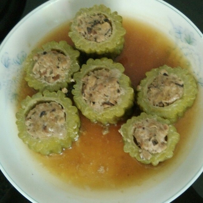肉末酿苦瓜