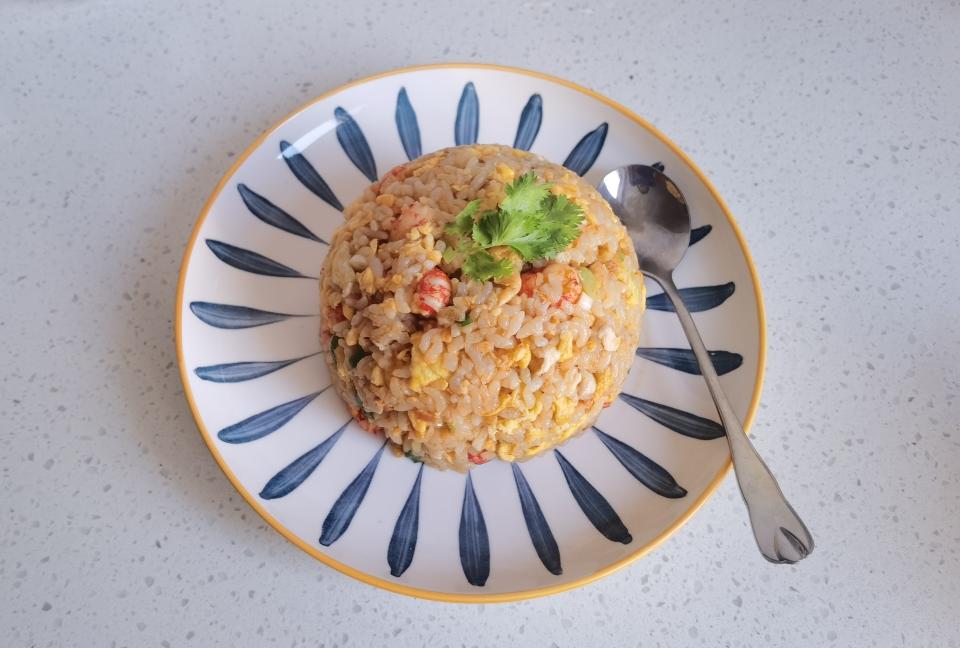 咸蛋黄小龙虾蛋炒饭的做法