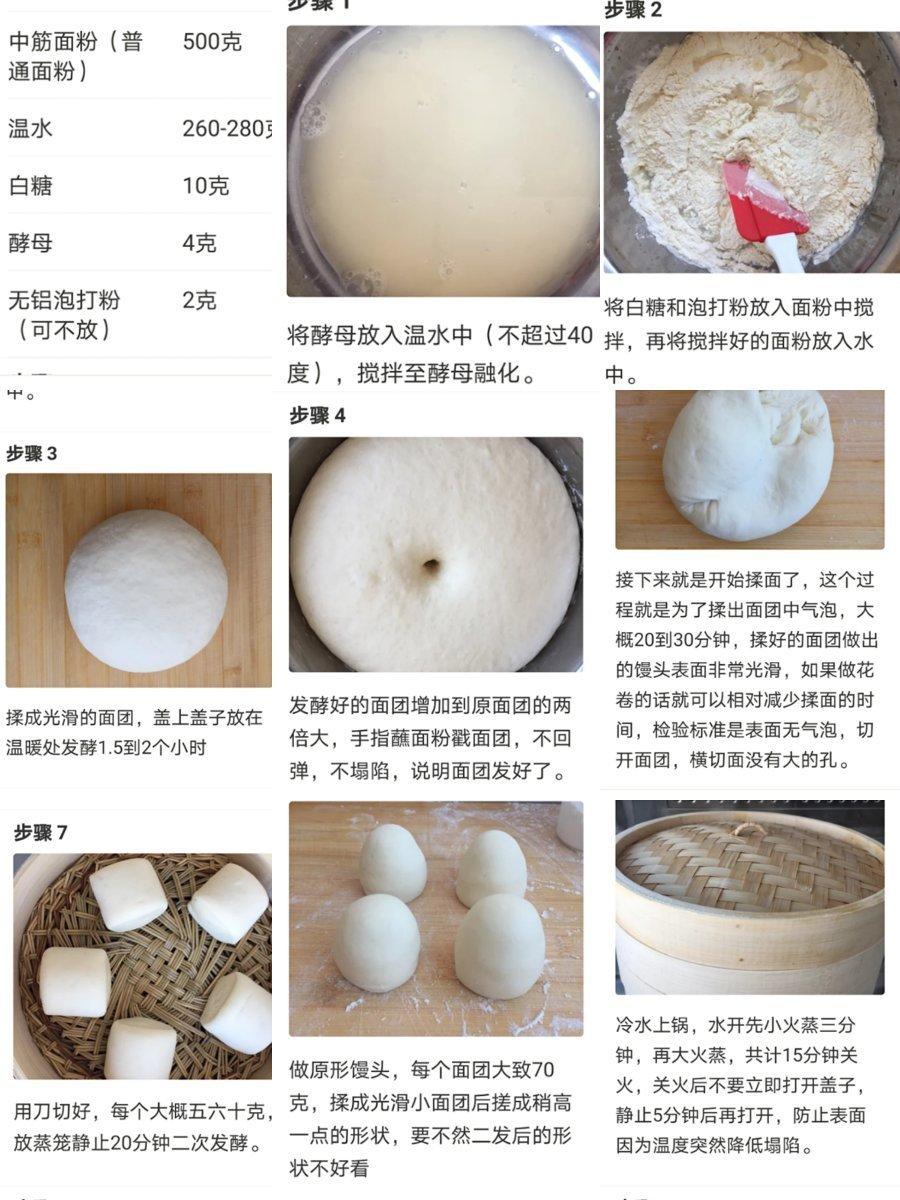 馒头的做法（酵母法）