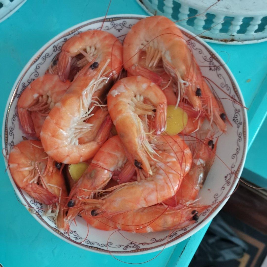 最简单的白灼虾（水煮）盐水基尾虾
