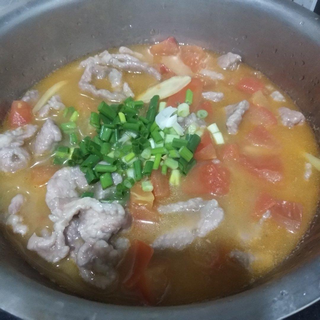 西红柿滑肉汤