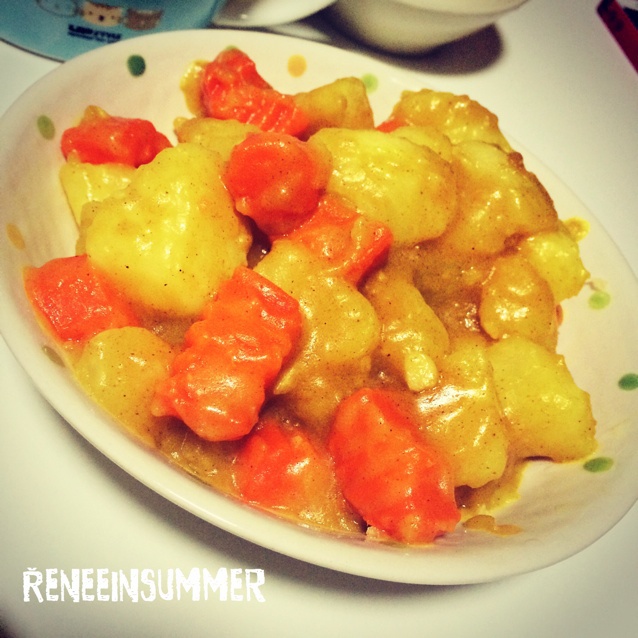 咖喱薄荷迷你胡萝卜土豆