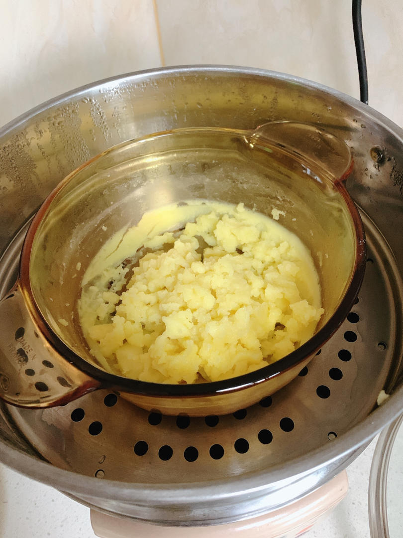 奶黄馅老婆饼（蛋糕店级）！
