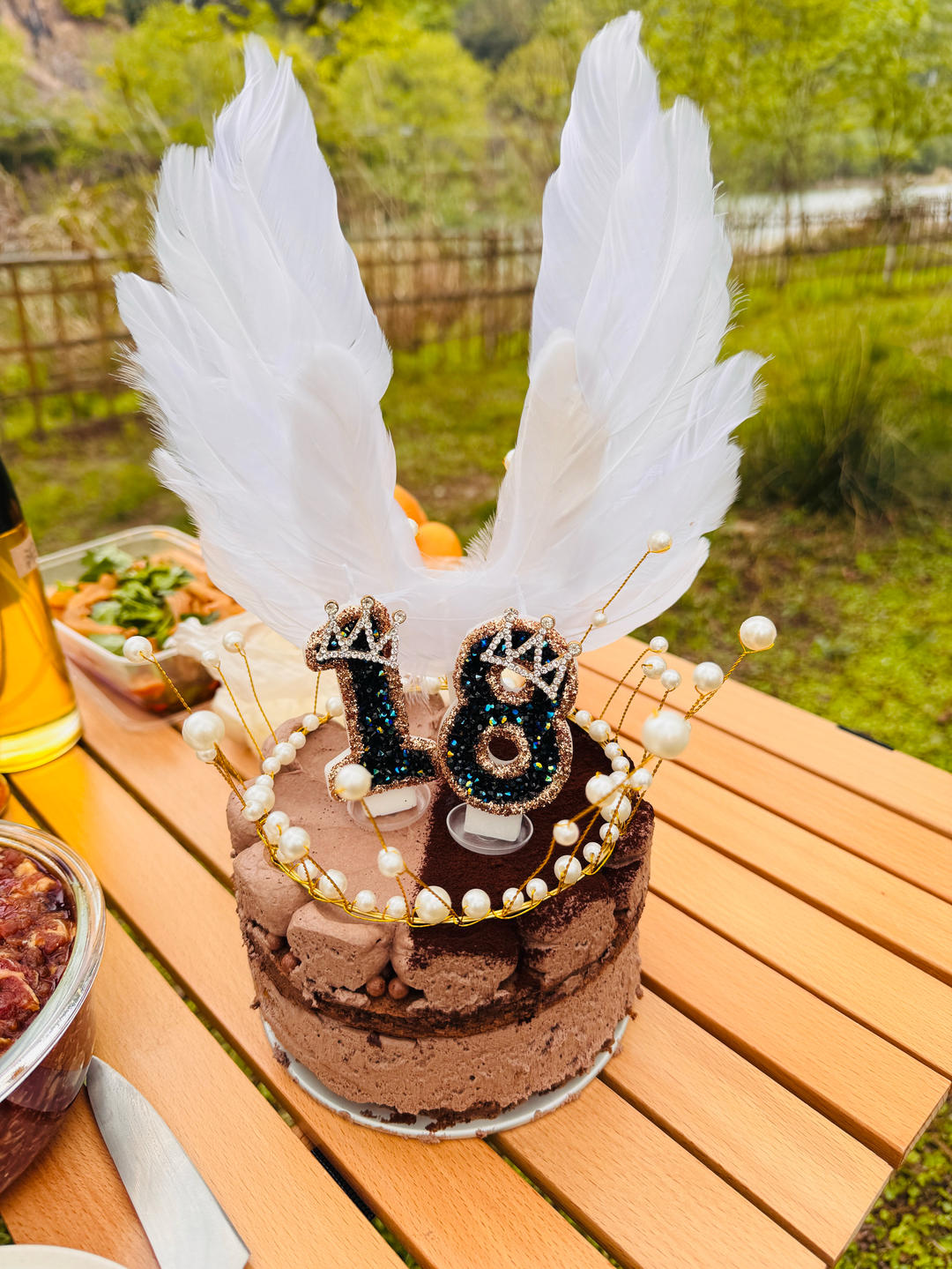 免洗模具的巧克力蛋糕太香啦