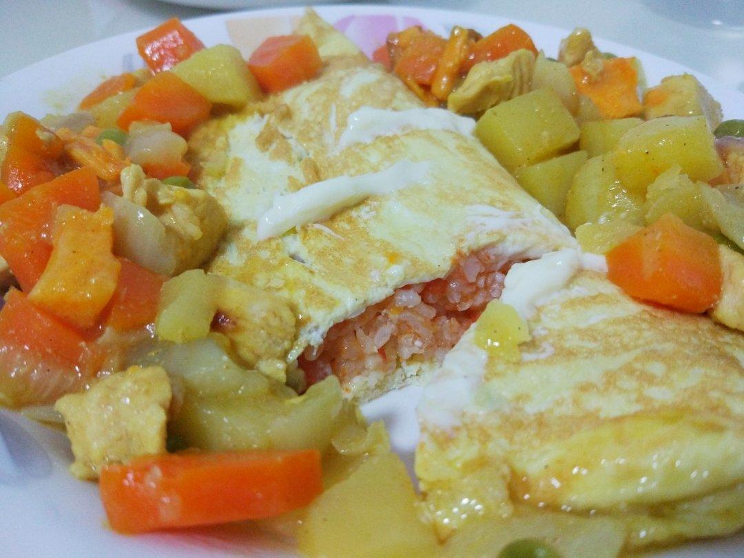 【咖喱蛋包饭】