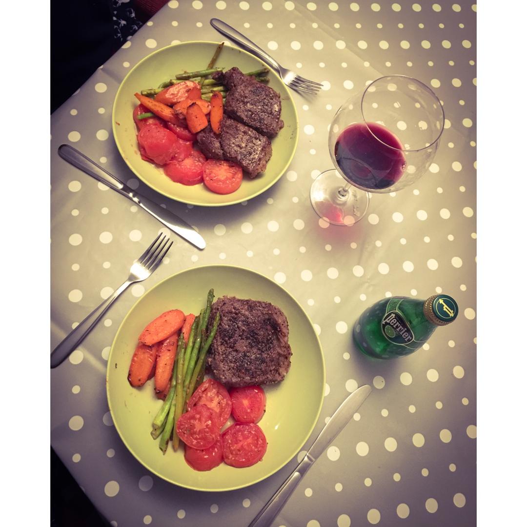 西式烤牛排——五分熟牛排十分钟即食