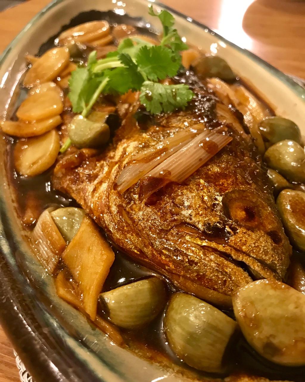 腊八蒜烧黄鱼