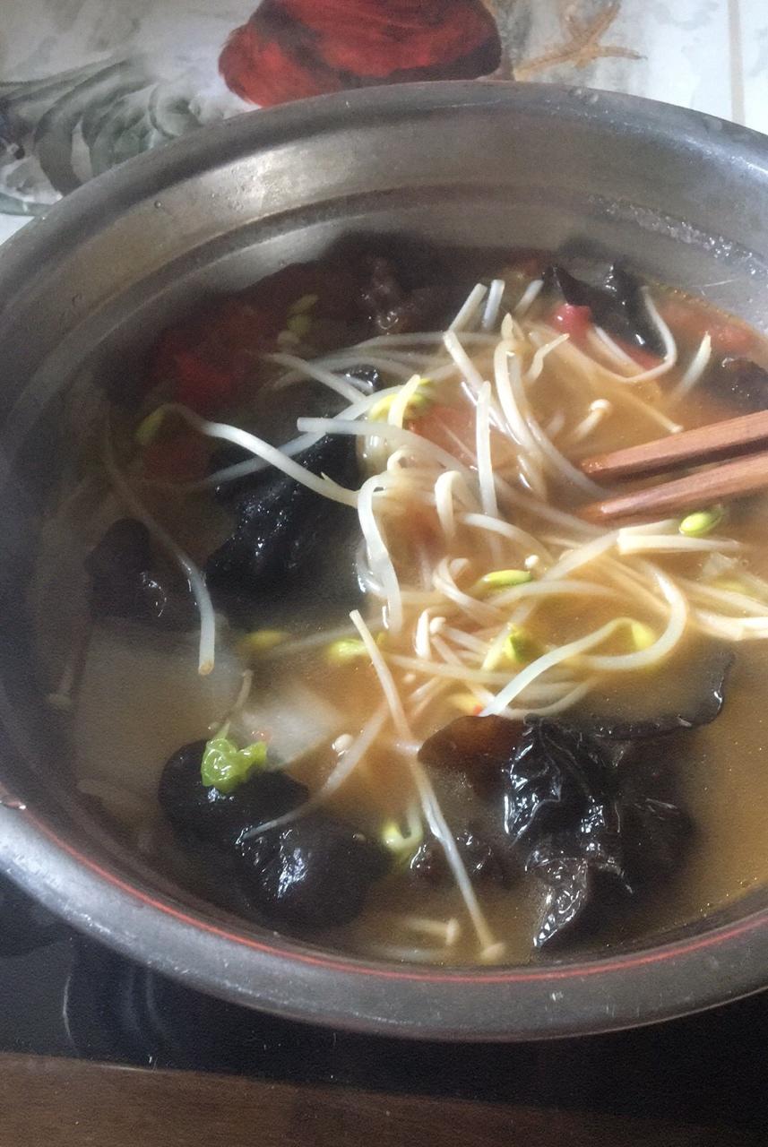 #排毒汤#西红柿豆芽汤