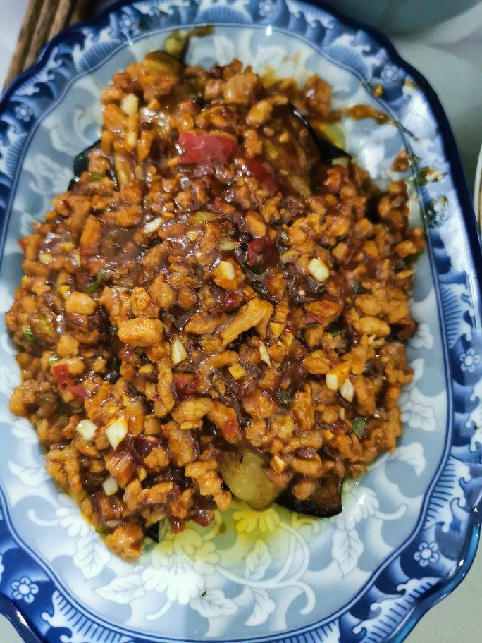 下饭菜蒜香肉末茄子