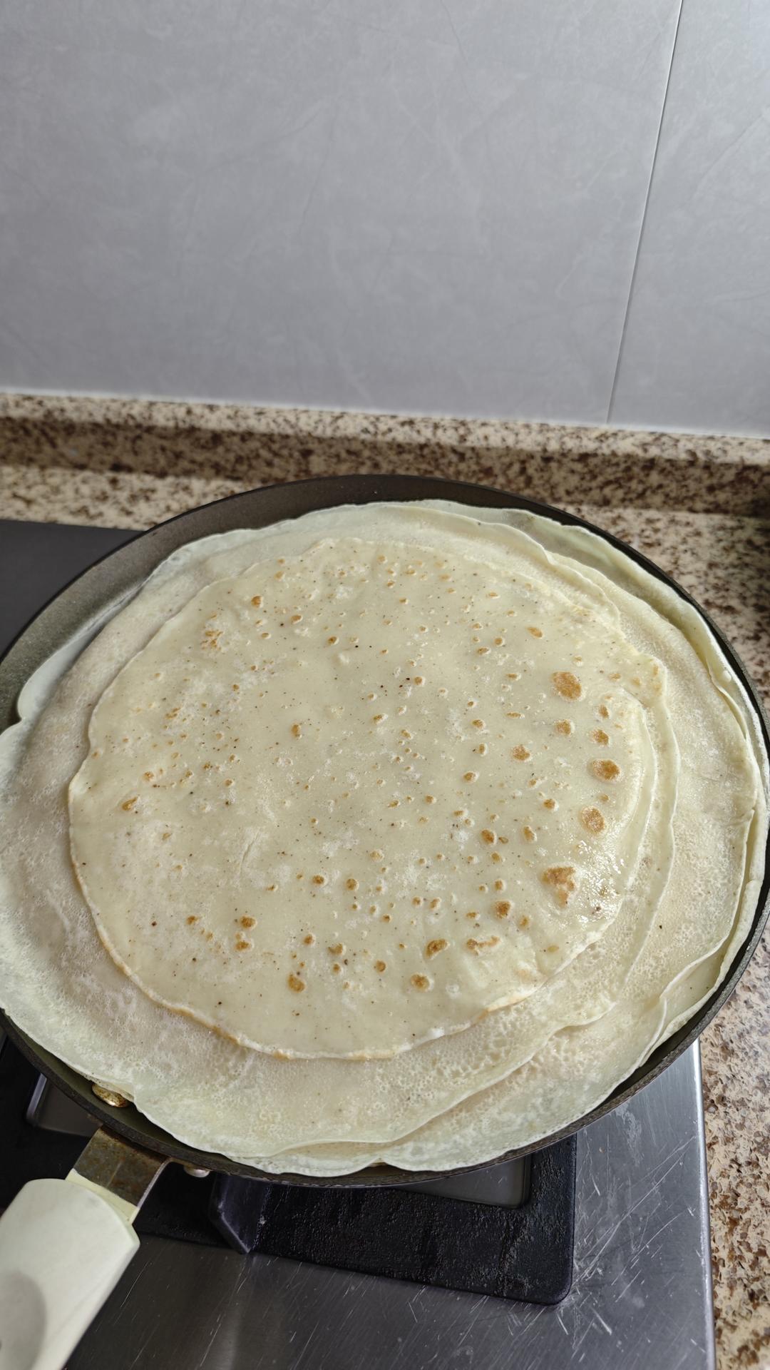 终于成功的煎饼