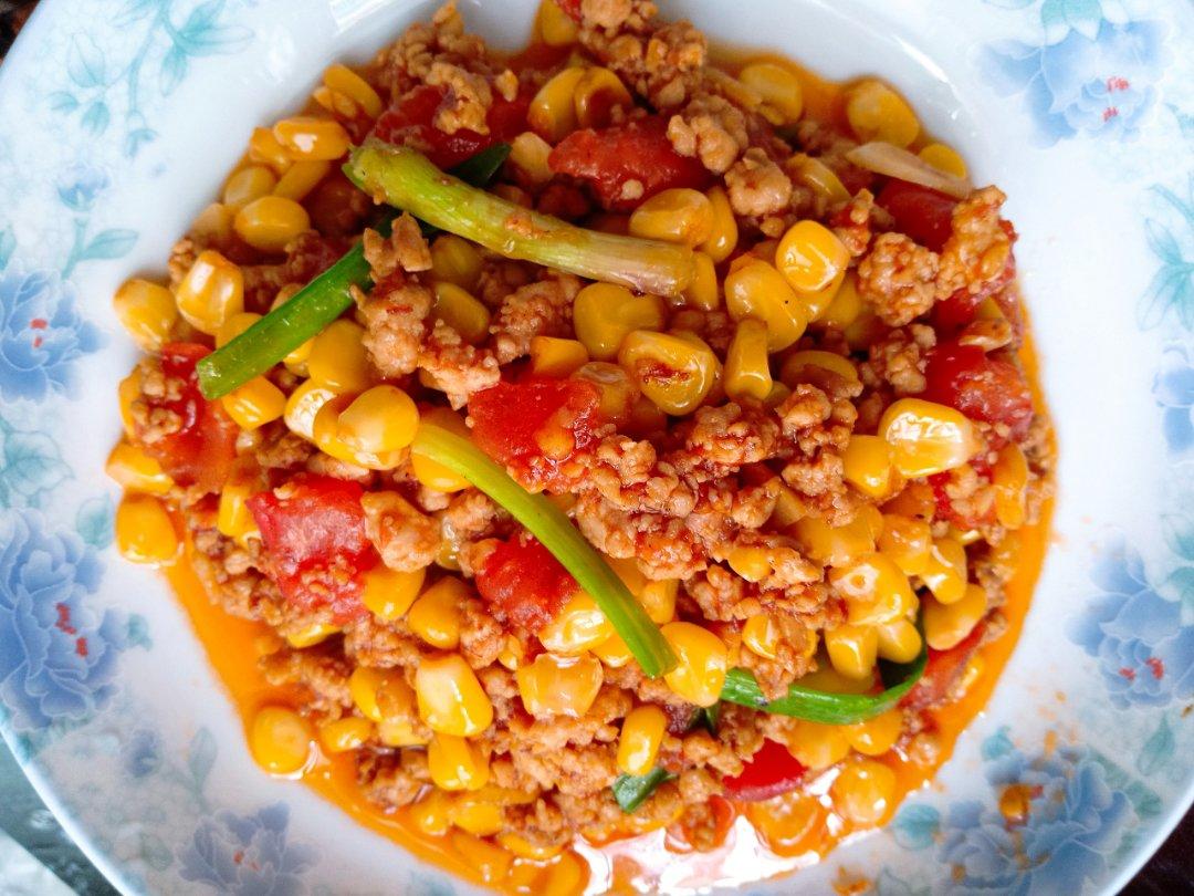 玉米炒肉末【超级下饭的快手家常菜】