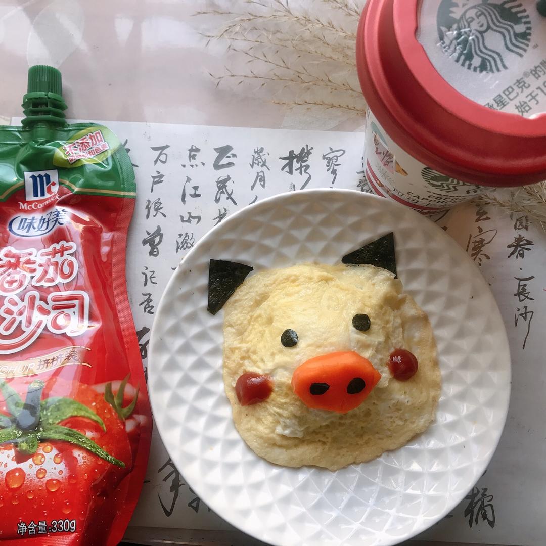 可爱小猪蛋包饭