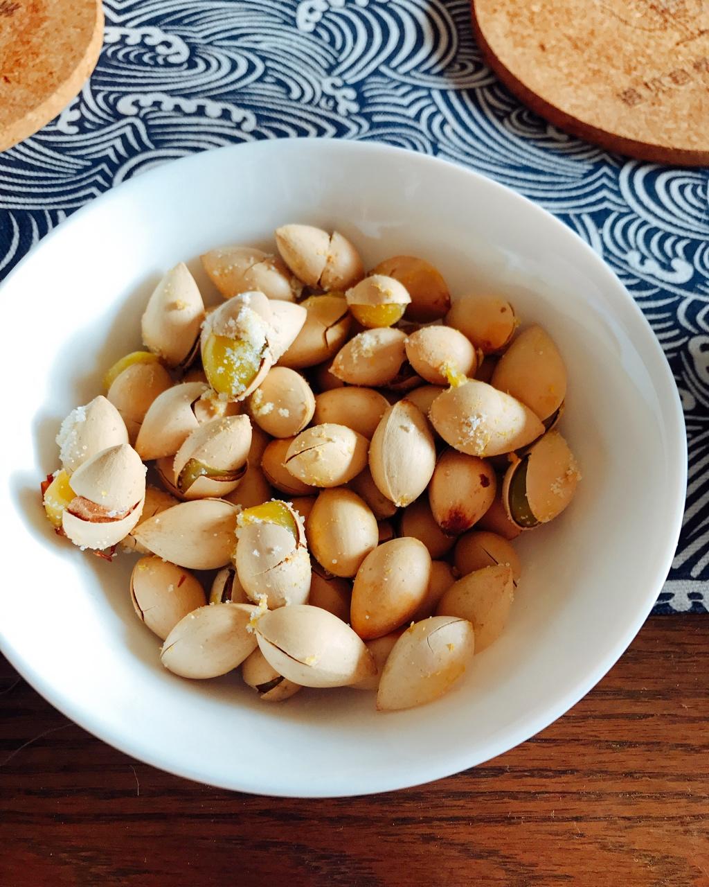 杨那樱做的盐焗白果