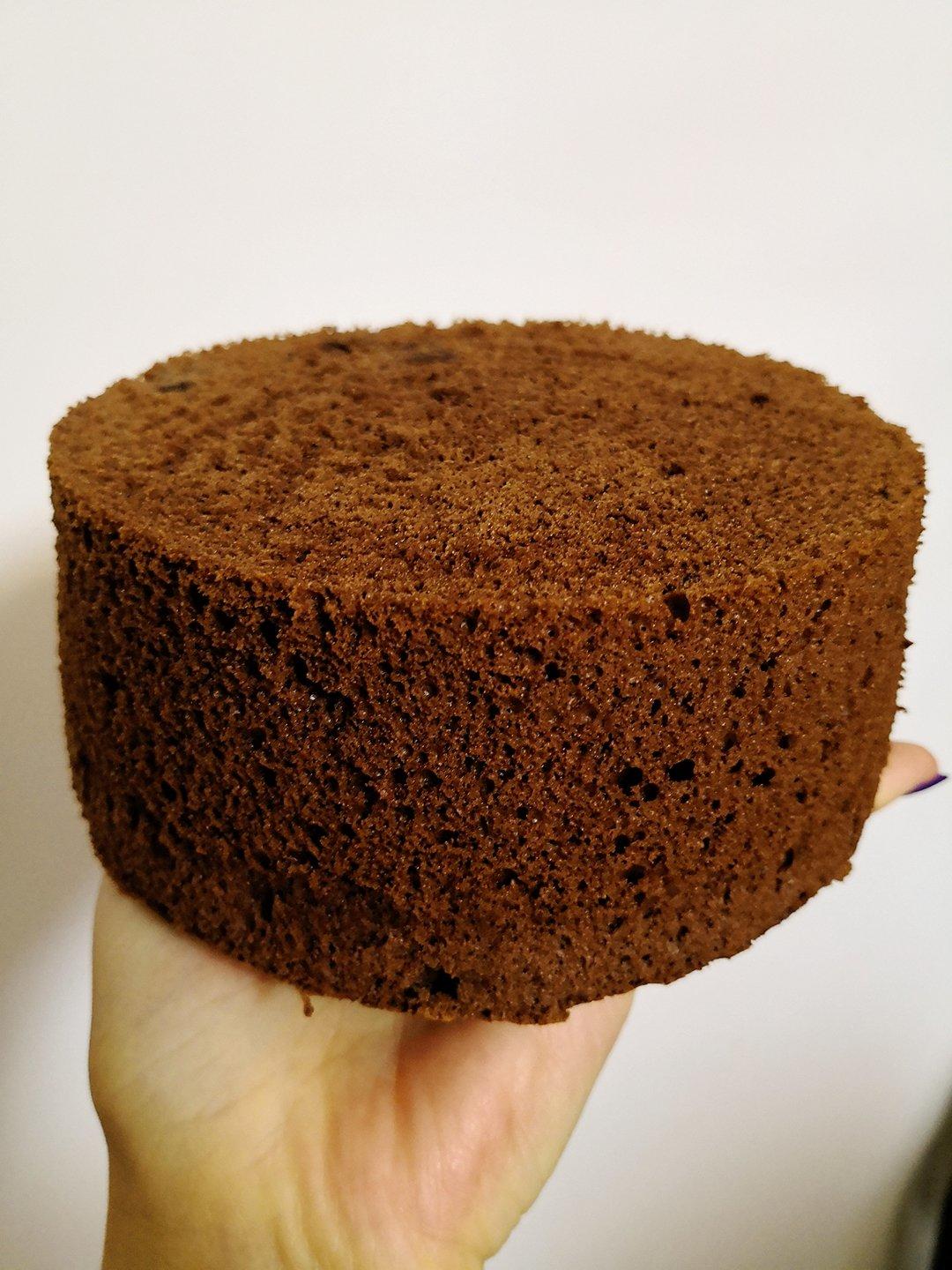 6寸可可戚风（内附8寸5蛋配方）