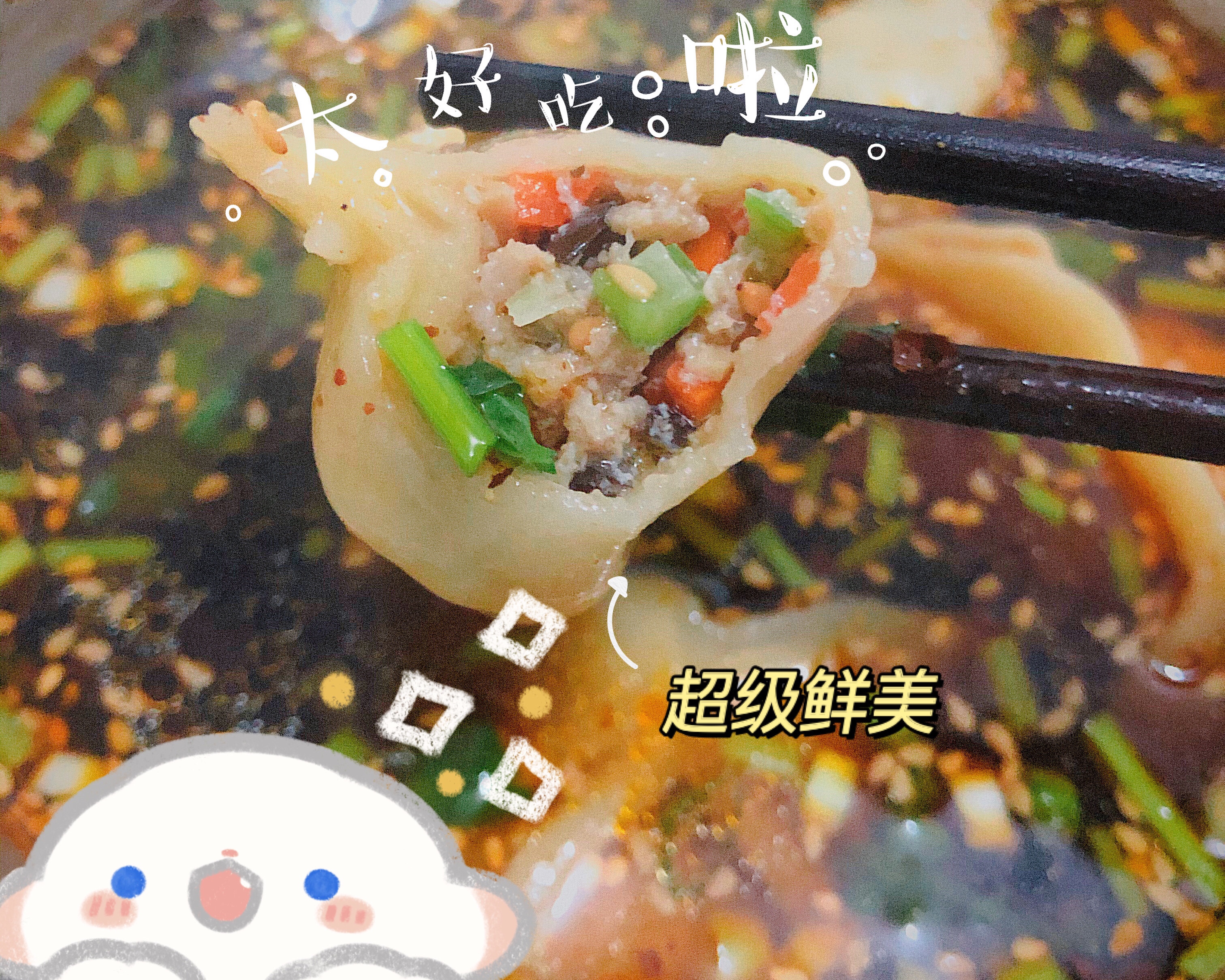 超级鲜美水饺馅料（附带汤料蘸料干拌调味）的做法 步骤10