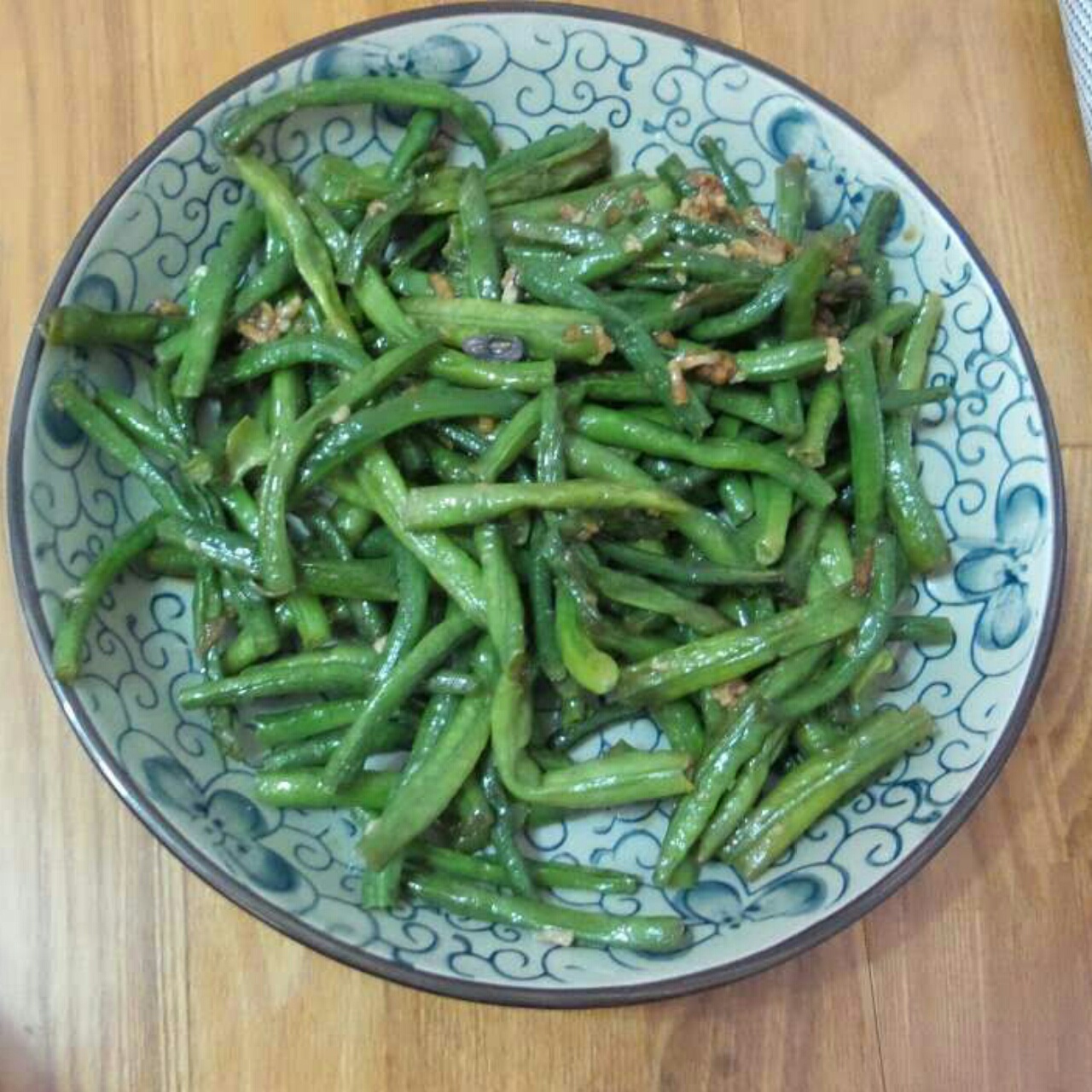 蒜炒豇豆（长豆角）