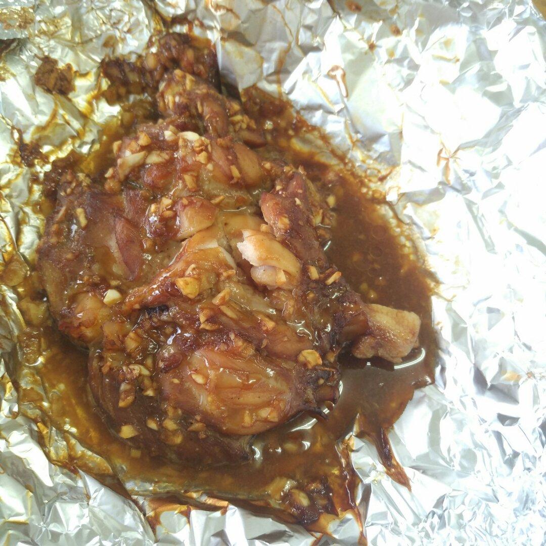 蒜香鸡腿排