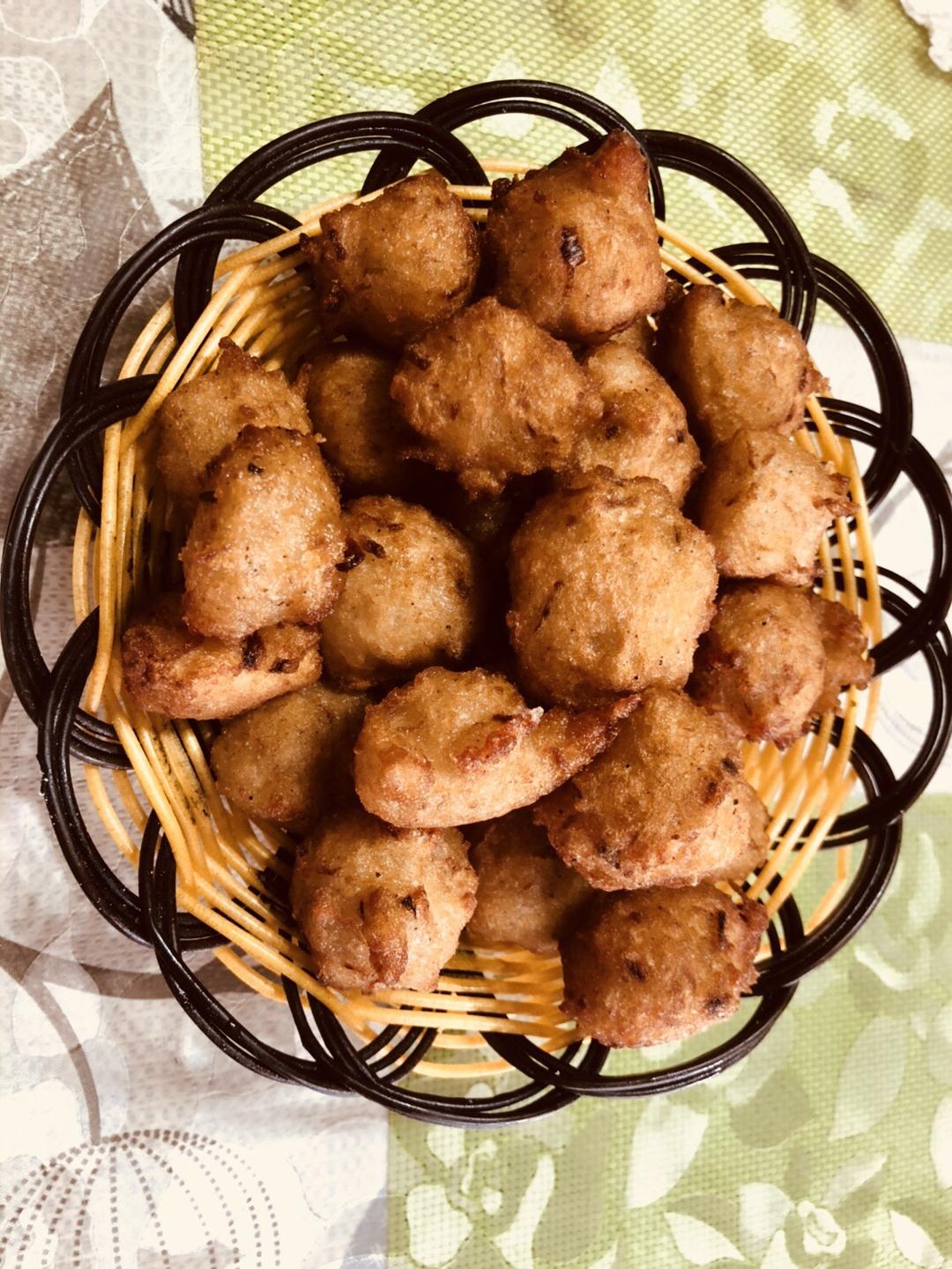 萝卜馒头炸丸子的做法