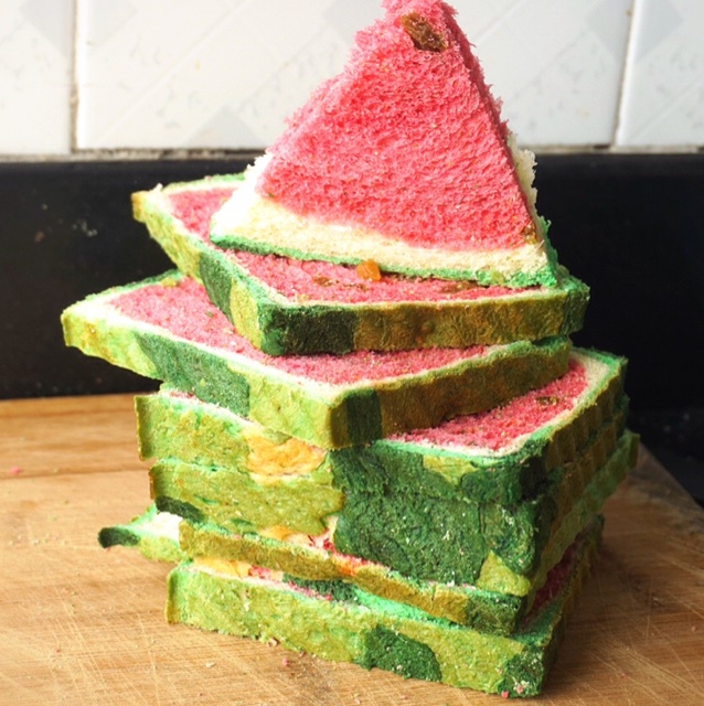 西瓜吐司(中种北海道吐司)