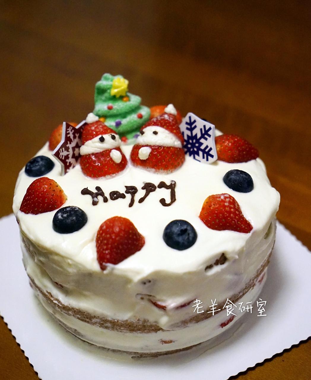 圣诞呆萌裸蛋糕