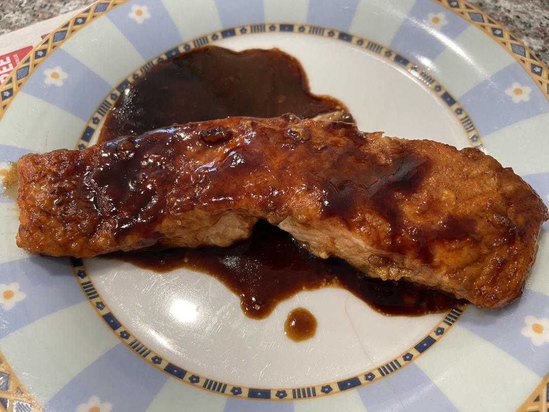 中式照烧三文鱼，即使全熟也好吃【喃猫料理日常】