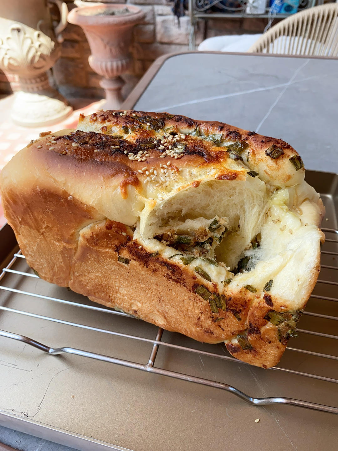 肉松香葱吐司（四种整形手法）